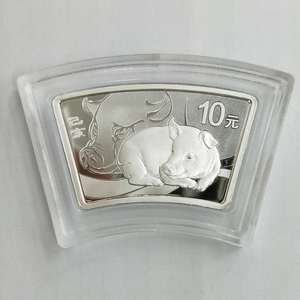 2019 pig 30g fan silver coin