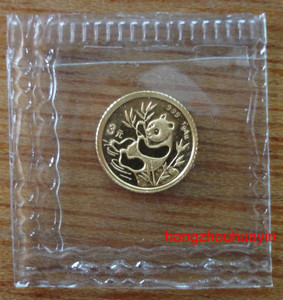 1991 panda 1g gold coin