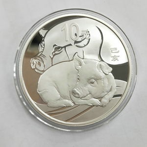 2019 pig 30g round silver coin